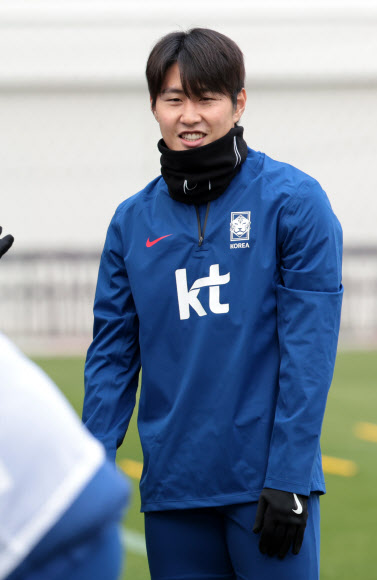 태국과 2026 FIFA 북중미 월드컵 2차 예선 경기를 앞둔 한국 축구대표팀 이강인이 20일 서울 월드컵경기장에서 훈련하고 있다. 2024.3.20  연합뉴스