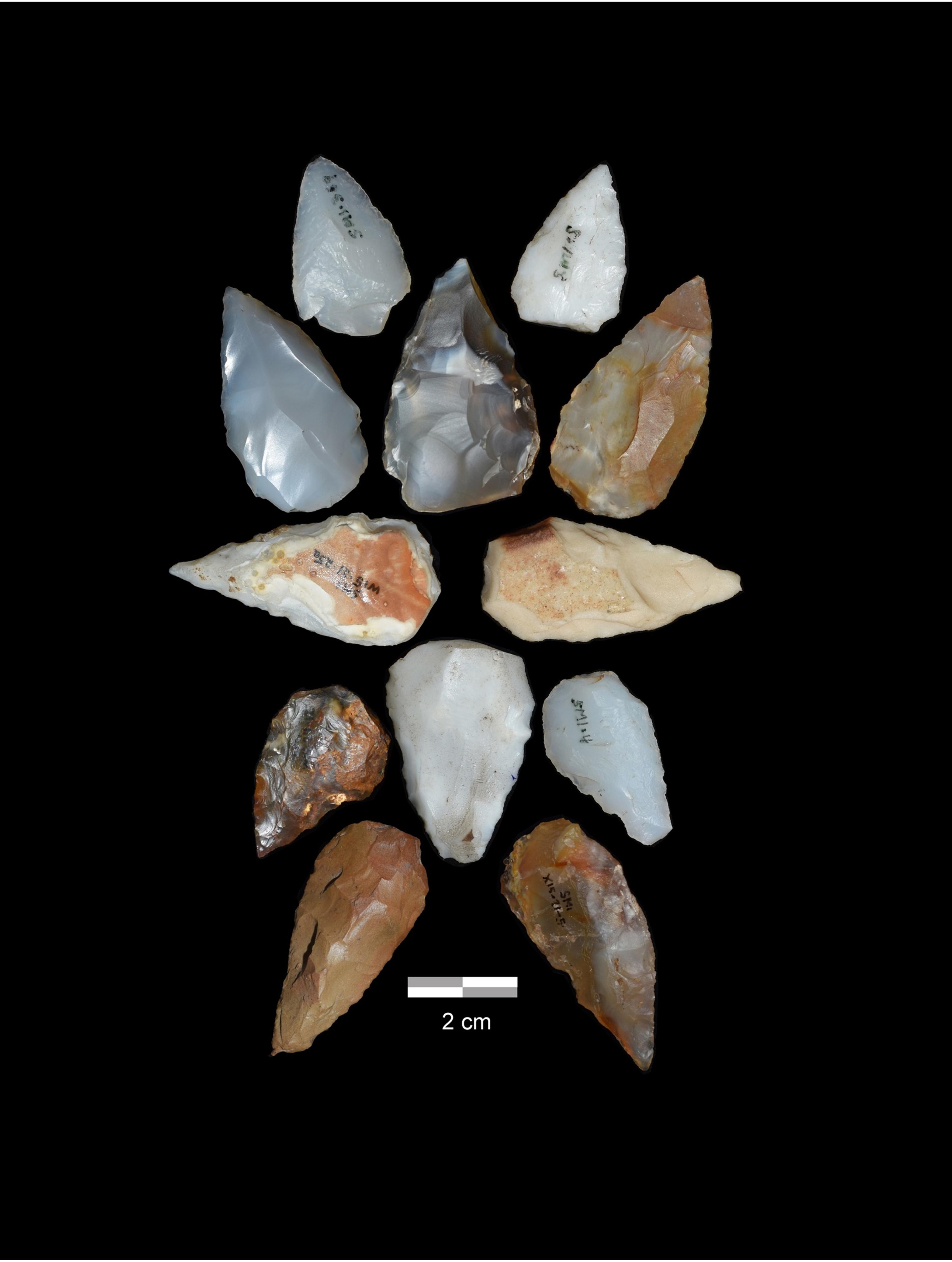 에티오피아 북서부 저지대 신파강 근처에 있는 중석기 시대 고인류 유적지에서 발견된 석기 유적. 블루 나일 서베이 프로젝트 제공