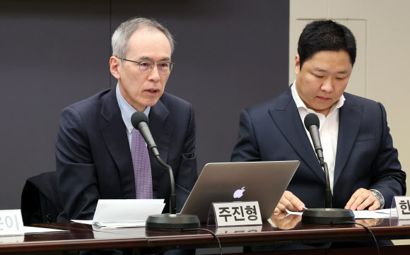 온라인 피싱범죄 해결 촉구하는 주진형 전 한화투자증권 대표