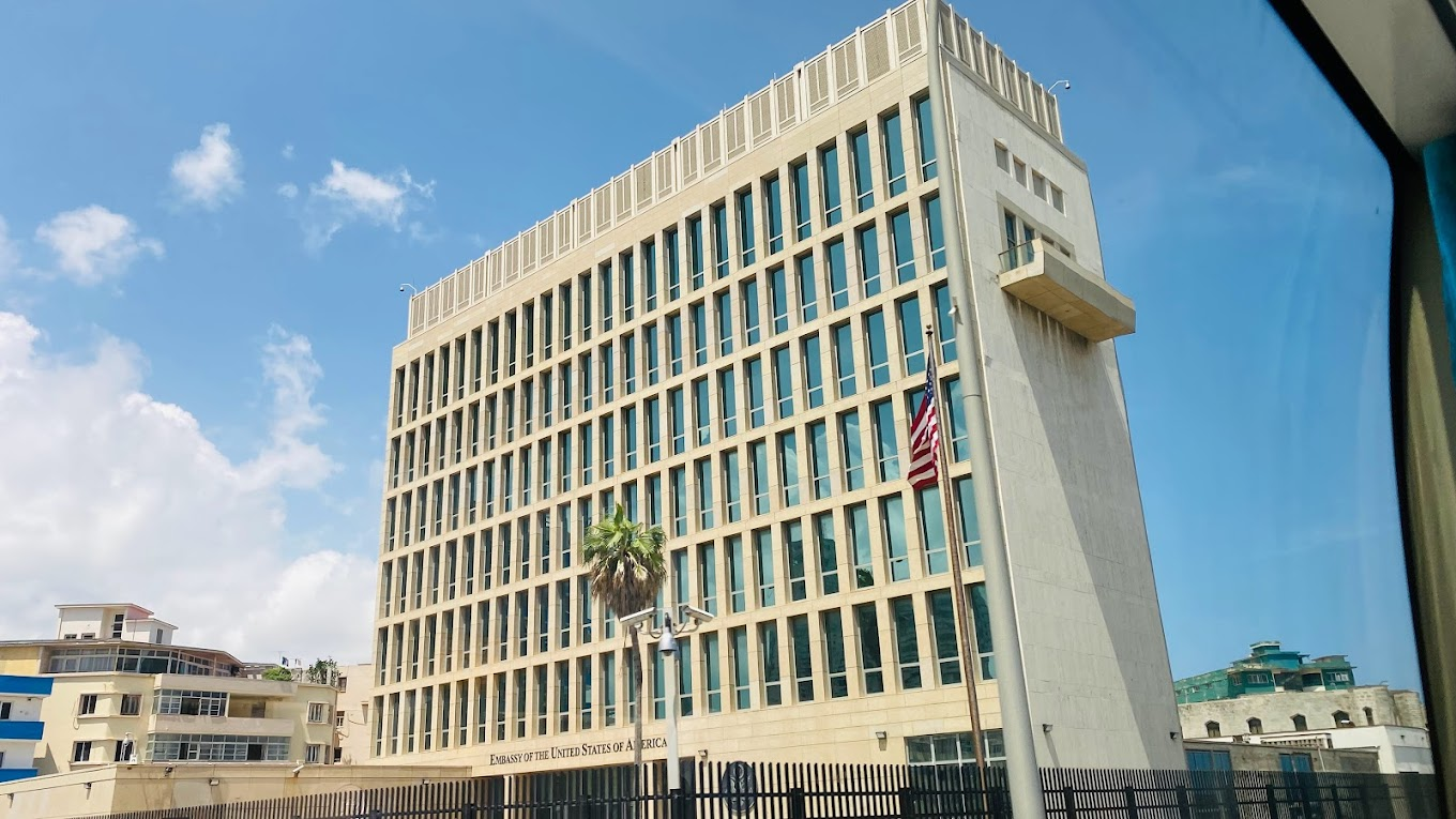 쿠바에 있는 미국 대사관. 처음 ‘아바나 신드롬’이 보고된 곳이다.