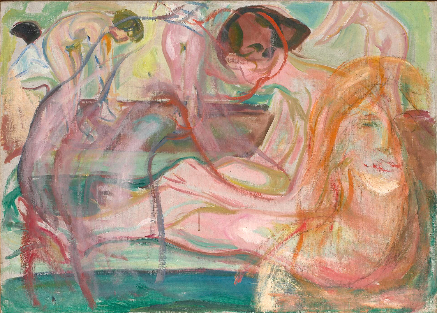 목욕하는 여인(1917). 뭉크미술관.