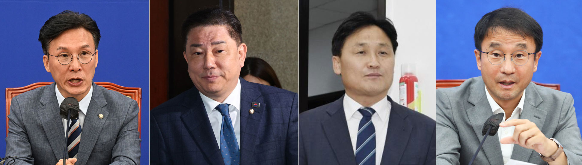 왼쪽부터 김민석-김병기-김영진-한병도 의원