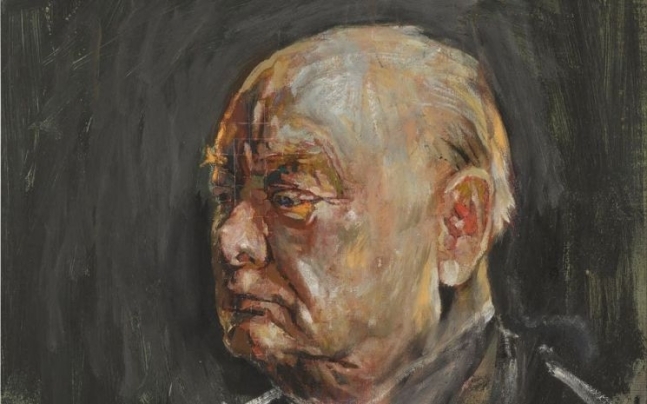 윈스턴 처칠의 초상화 습작. 사진 소더비
