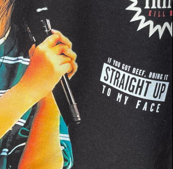 민희진 어록 힙합 티셔츠. <br>인스타그램 캡처