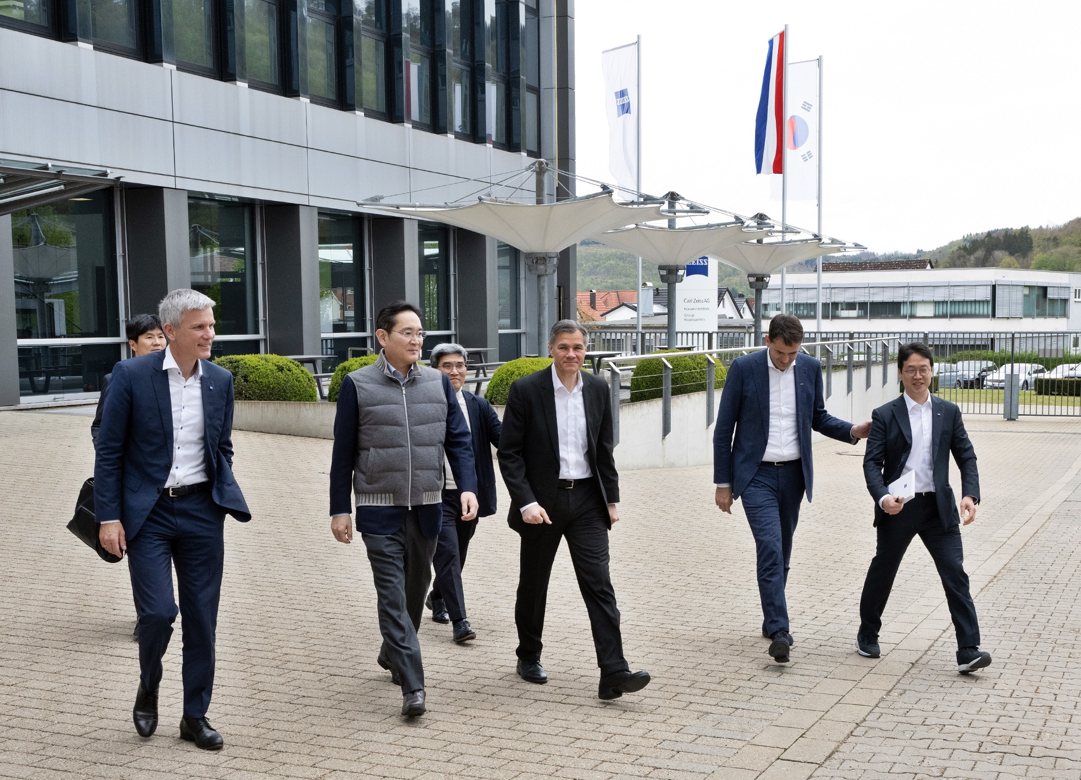 독일 오버코헨 ZEISS 방문한 이재용 삼성전자 회장