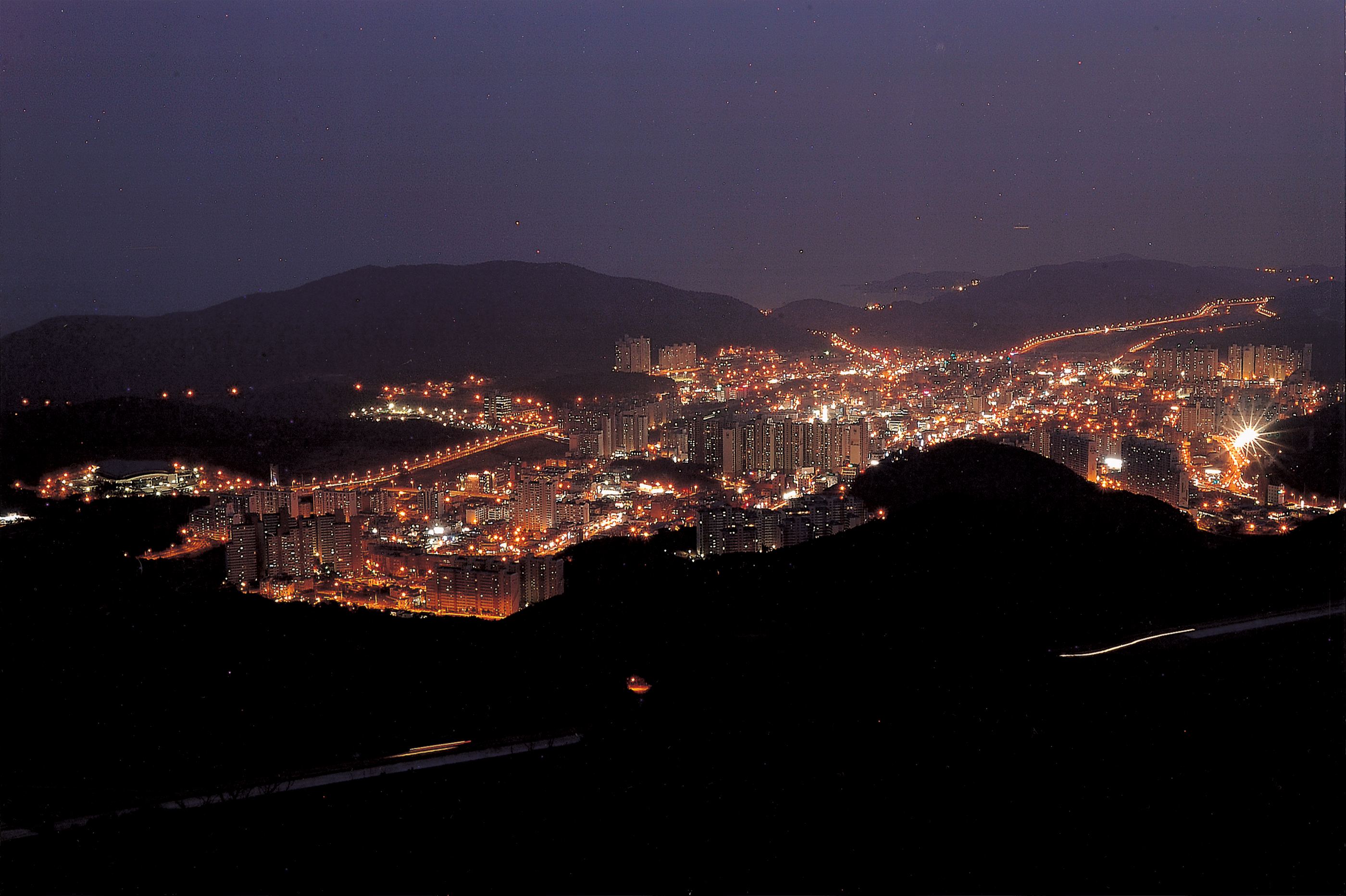 부산 기장군 야경. 기장군 제공