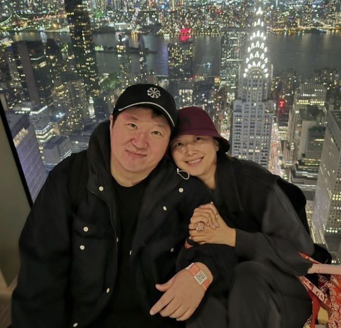 방송인 정형돈(왼쪽)과 아내 한유라씨. 한유라씨 인스타그램 캡처