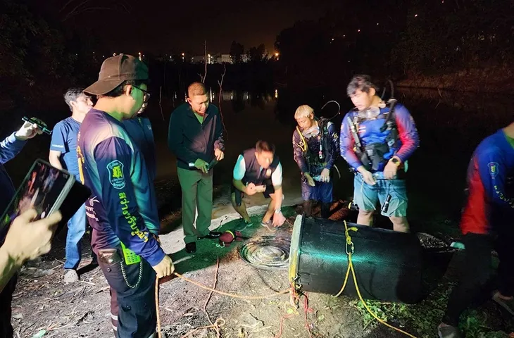 지난해 5월 11일 밤 태국 경찰이 태국 파타야의 한 저수지에서 시멘트로 메워진 검은색 플라스틱 통 안에 한국인 관광객 시신이 담긴 것을 발견했다. 서울신문DB