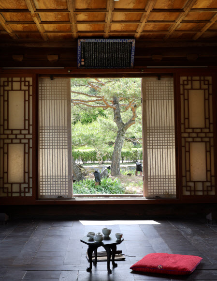 13일 국가민속유산인 강릉 선교장 내 활래정에 녹음이 우거져 봄기운이 가득하다. 2024.5.13  연합뉴스