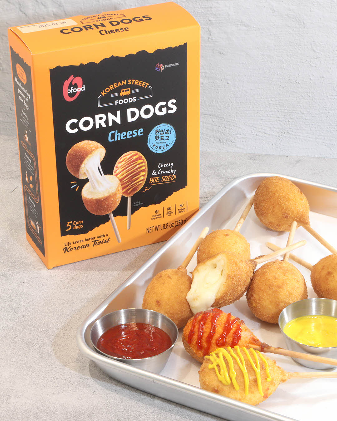 오푸드 핫도그 제품 ‘corn dog’. 대상 제공