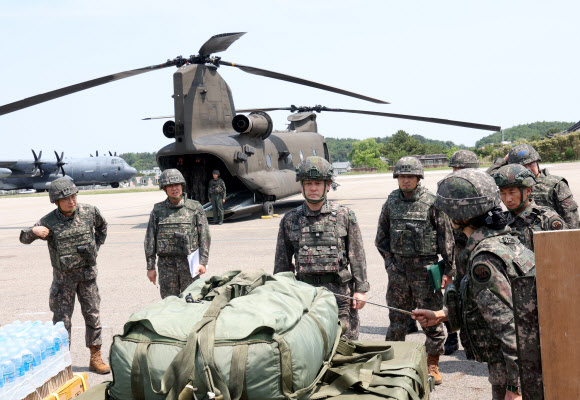 한미연합훈련 찾은 손식 지작사령관