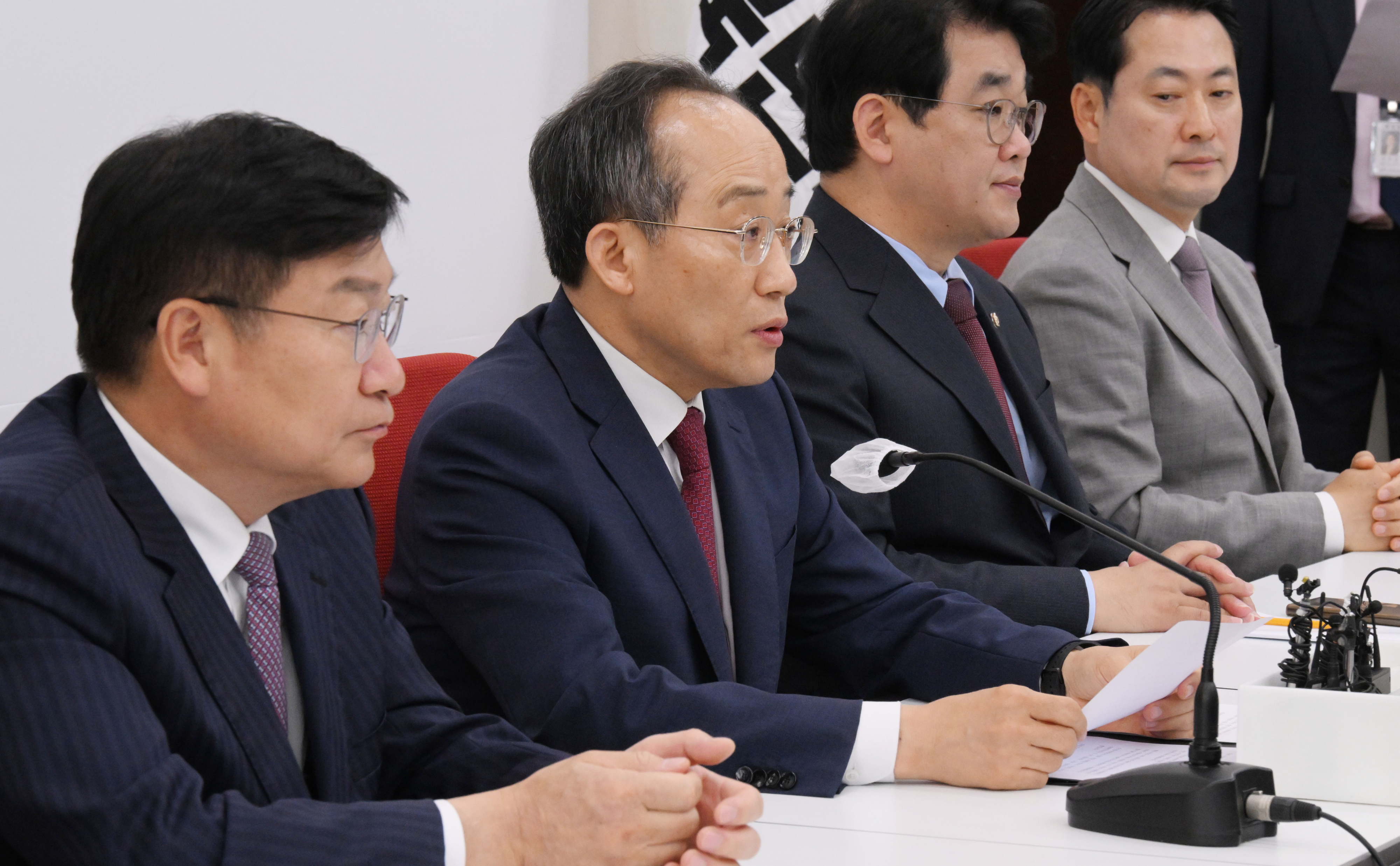 29일 추경호 국민의힘 원내대표가 서울 여의도 국회에서 기자간담회를 하고 있다. 2024.5.29 안주영 전문기자