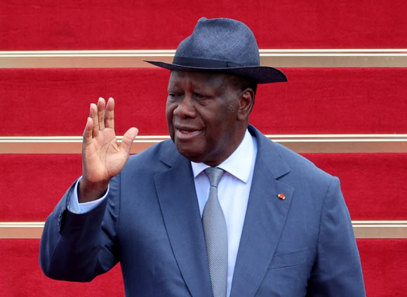 [한-아프리카 정상회의] 코트디부아르 대통령, 공항도착