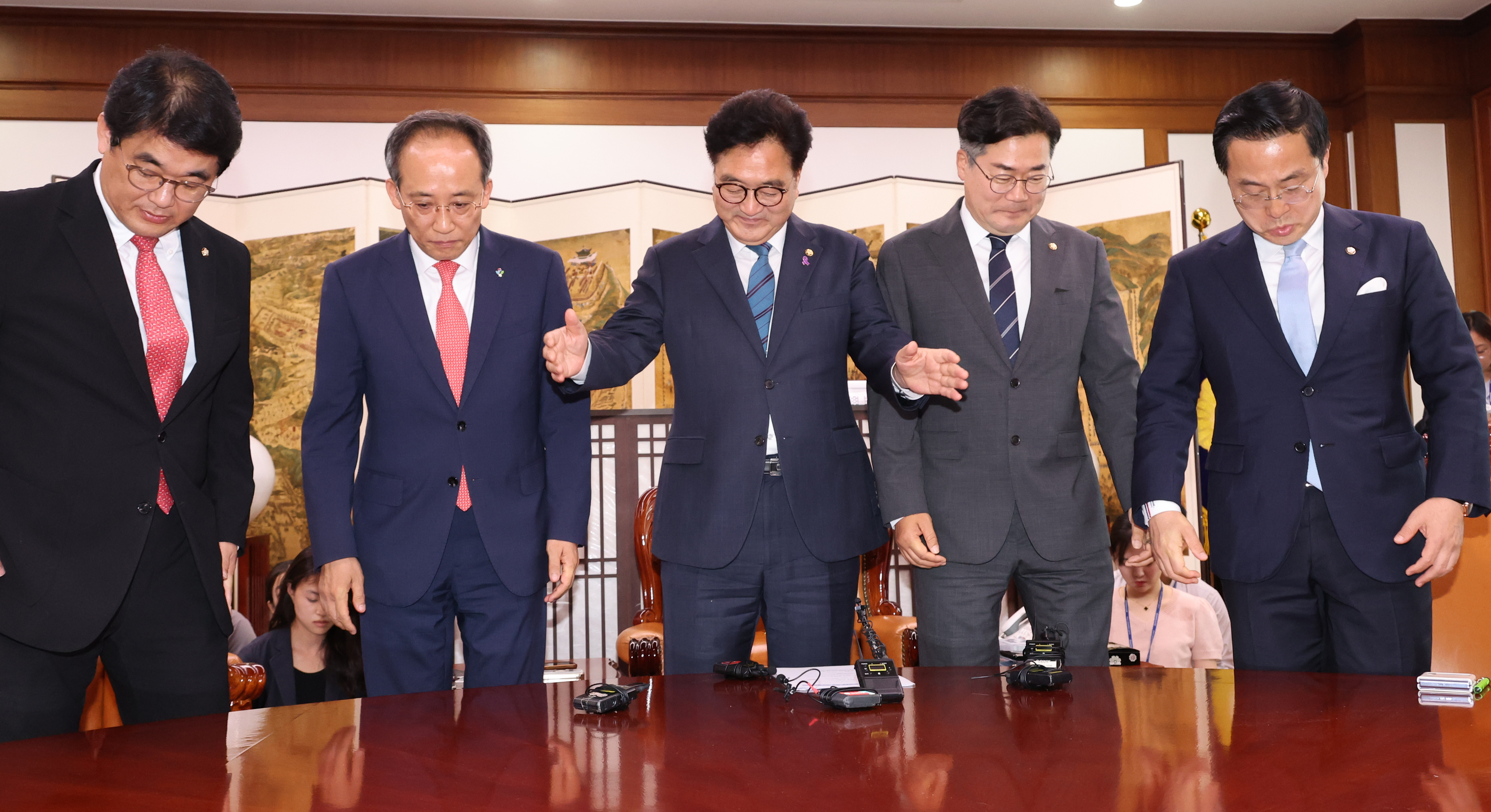 국회의장·여야 원내대표 회동에도… 결국 ‘빈손’