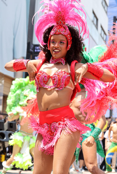 열정적인 삼바 댄스