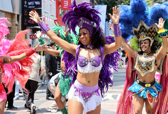 열정적인 삼바 댄스