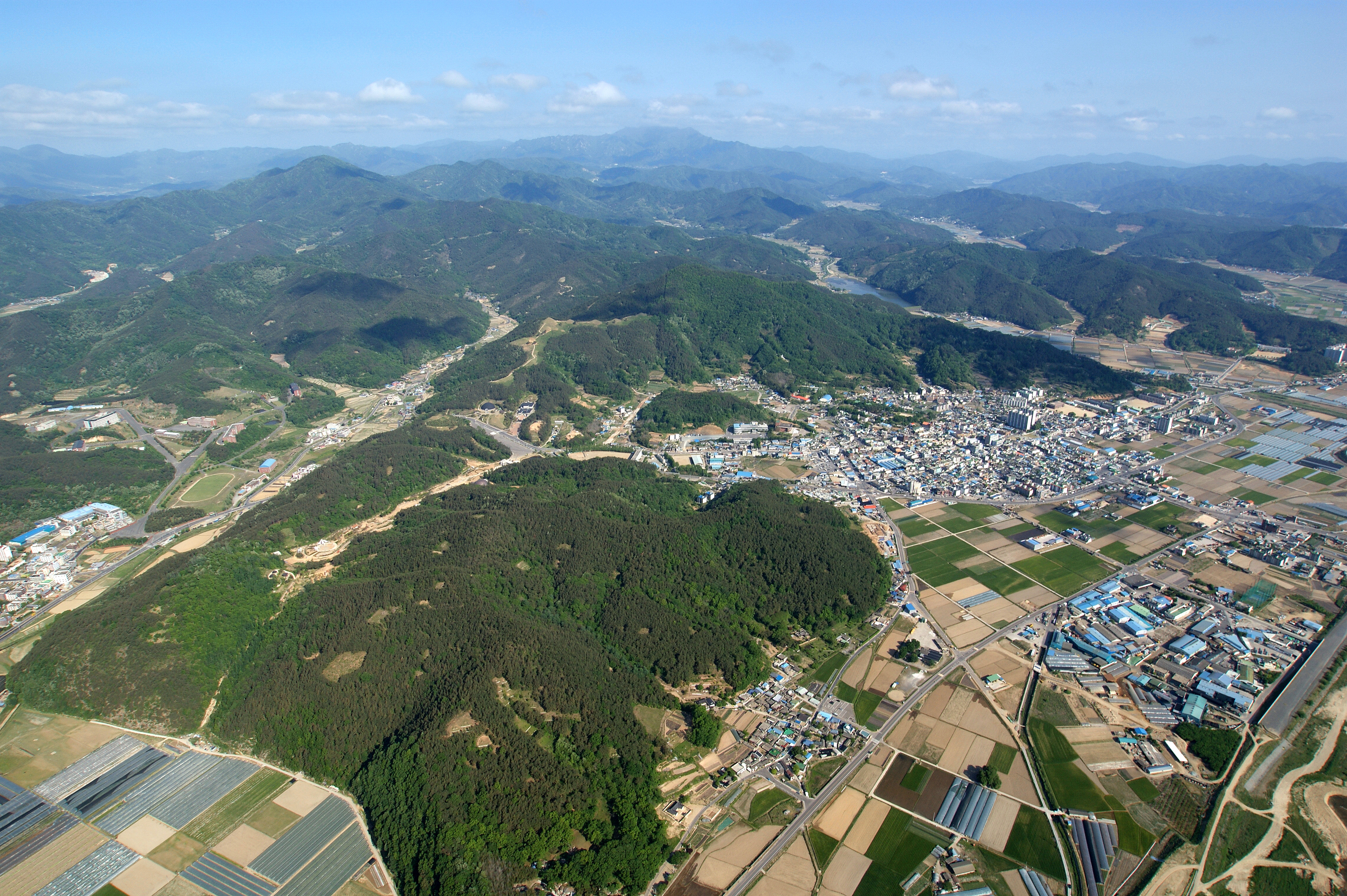 고령 시가지와 주산성 전경. 국가유산청 제공