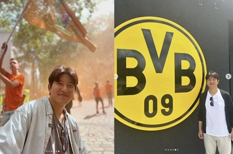 박주호 tvN 해설위원이 12일 자신의 인스타그램을 통해 지난 11일(현지시간) 독일 BVB 슈타디온 도르트문트 구장에서 열린 유럽축구연맹(UEFA) 유로 2024 4강전 네덜란드와 잉글랜드의 경기를 관람하고 친정팀인 보루시아 도르트문트에 방문했다고 밝혔다. 자료 : 박주호 인스타그램