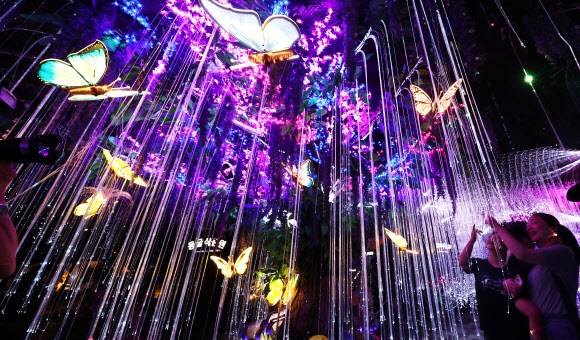 전국 대부분 지역에 폭염 특보가 내려진 31일 오전 경기도 광명시 가학동 광명동굴을 찾은 시민들이 시원한 동굴에서 더위를 식히고 있다 2024.7.31. 연합뉴스