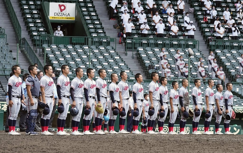 일본 효고(兵庫)현 니시노미야(西宮)시 소재 한신고시엔(阪神甲子園)구장에서 3월 18일 개막하는 선발고교야구대회(봄 고시엔)에 출전하는 교토시 한국계 민족학교인 교토국제고. 사진은 2021년 여름 고시엔에 출전한 모습. 연합뉴스