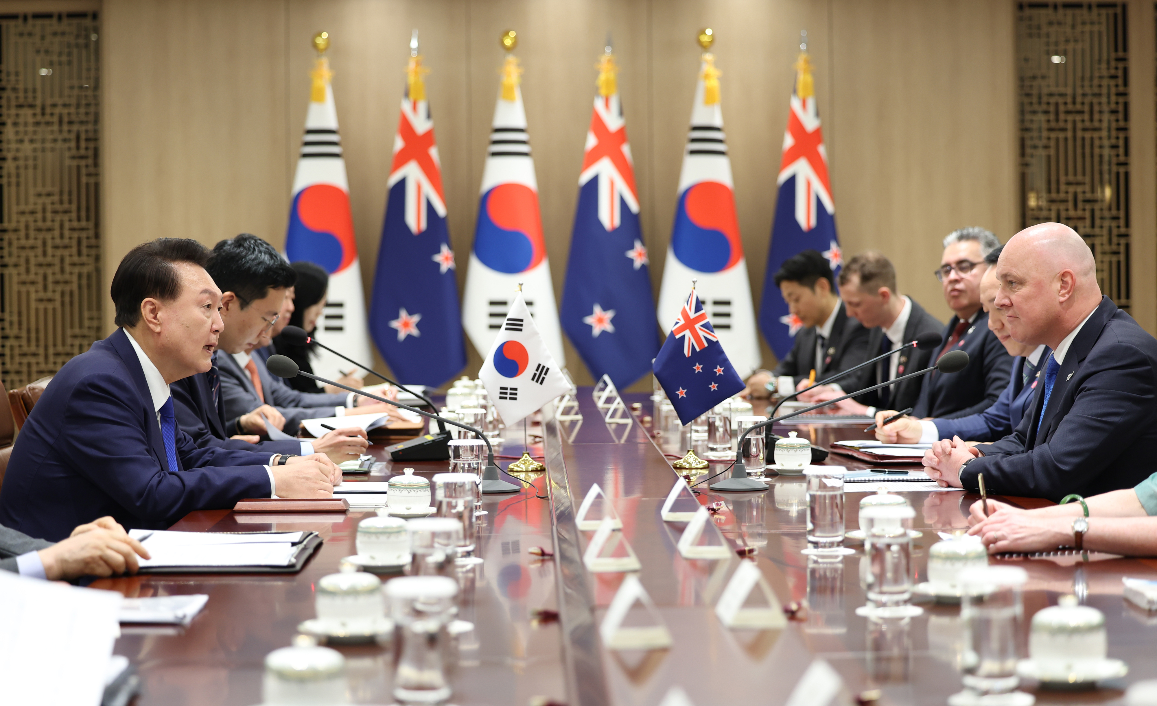 한·뉴질랜드 정상회담… ‘포괄적 전략 동반자 관계’ 격상 속도