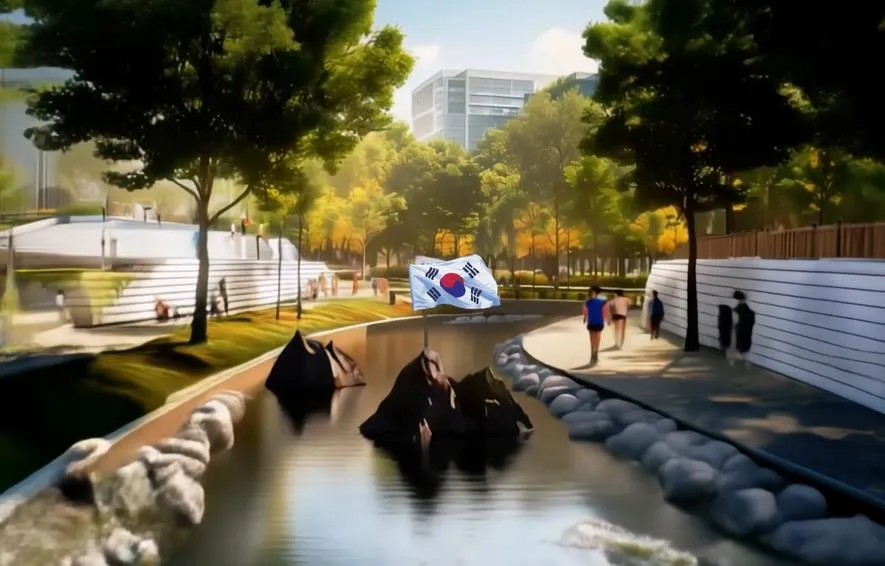 서울 은평구 녹번천에 설치될 독도 조형물 예상 사진. 은평구 제공