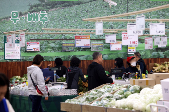 가을배추ㆍ무 재배면적 역대 최소치