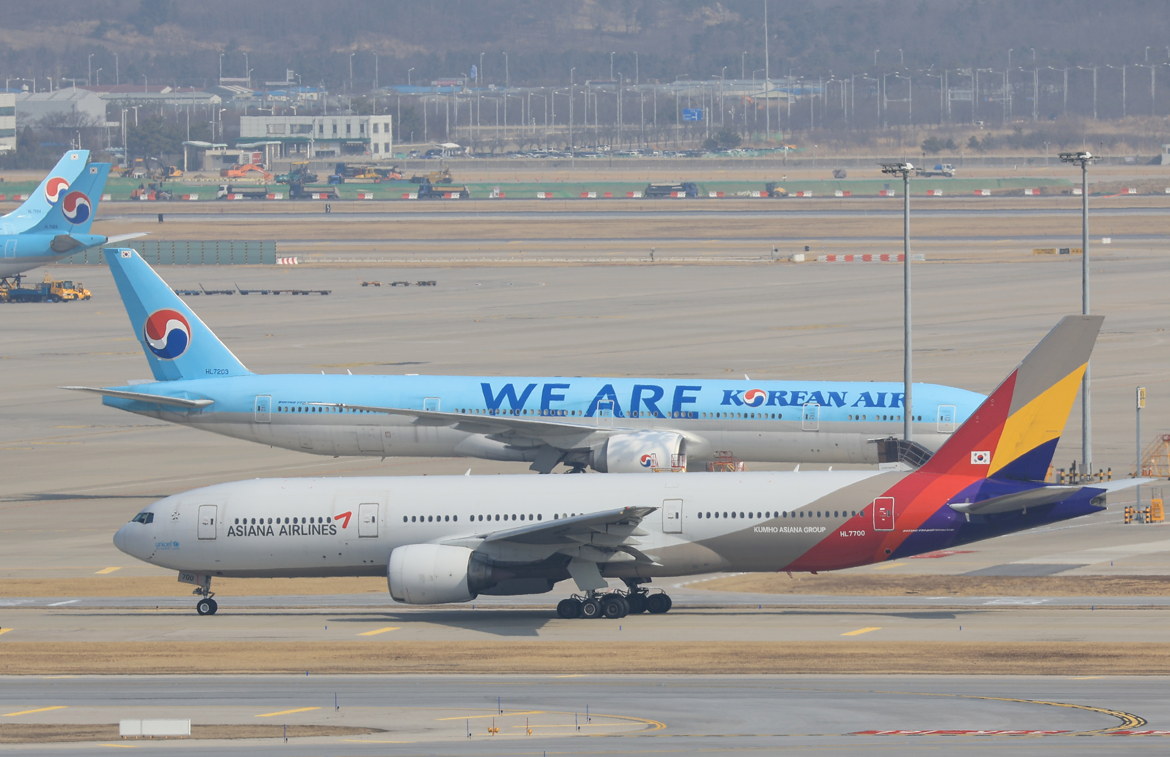 인천국제공항 전망대에서 바라본 공항 계류장. 연합뉴스