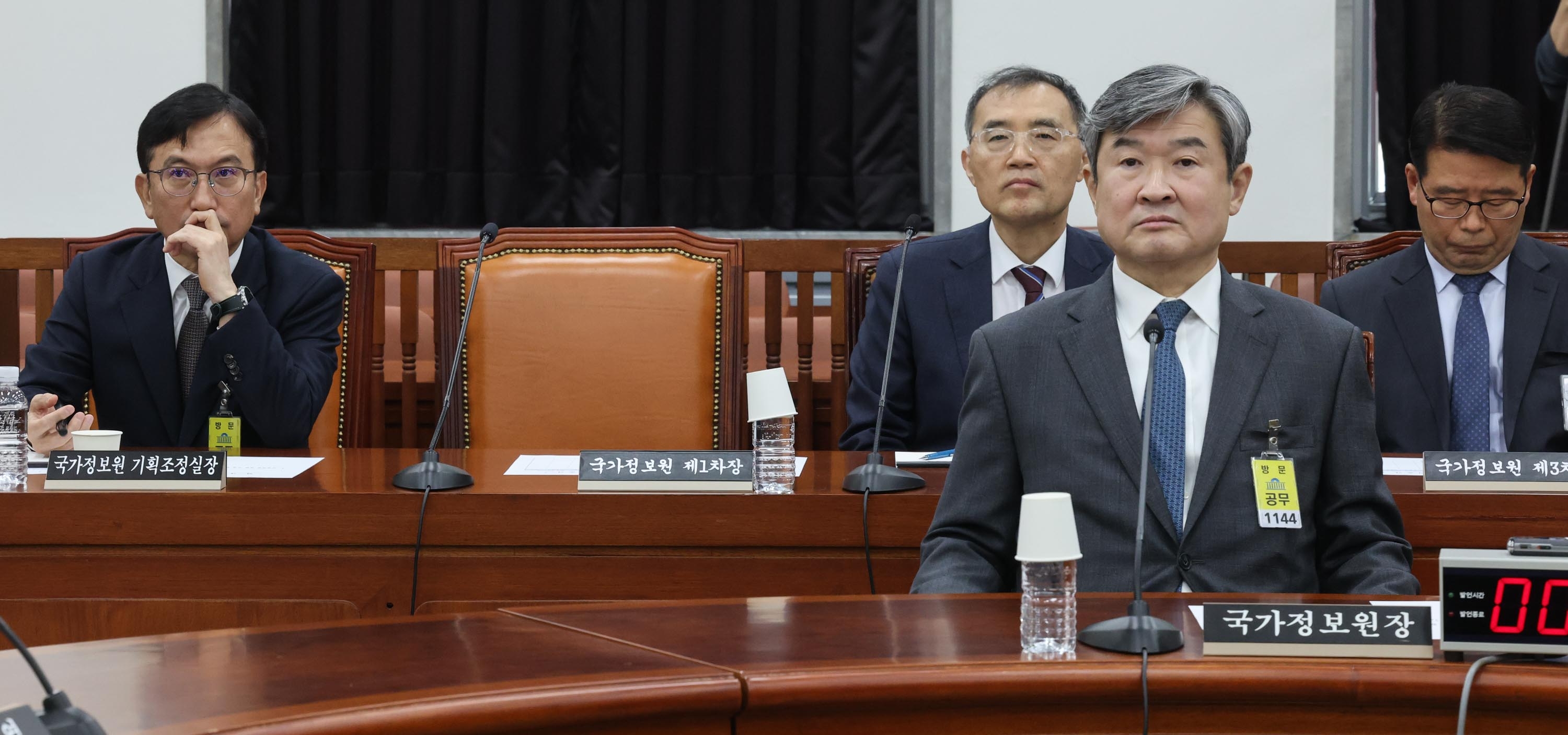 7일 국회 정보위원회에서 열린 비상계엄 관련 긴급 현안질의가 홍장원 국정원 1차장이 불참한 가운데 열리고 있다. 2024.12.7 국회사진기자단