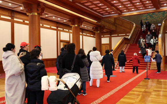 계엄 사태 이후 청와대 방문객 증가