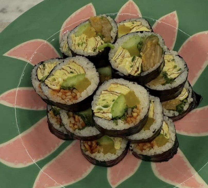 배우 고현정이 만든 김밥. 인스타그램 캡처