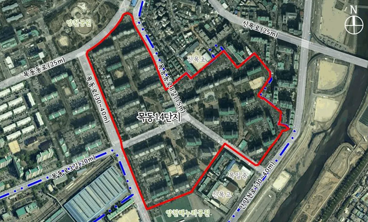 서울 양천구 목동14단지 위치도.
양천구 제공