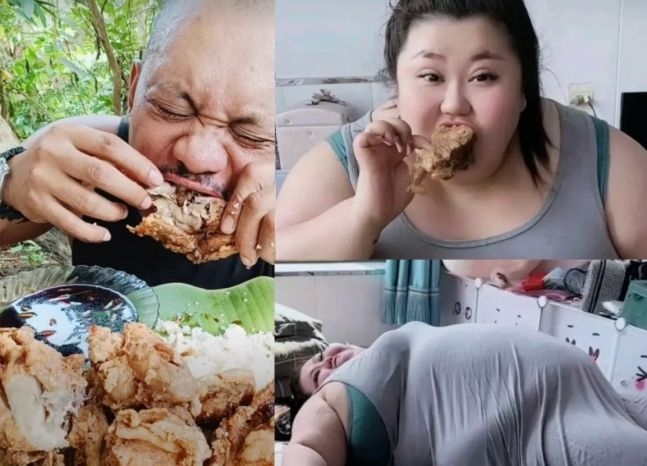 지난해 6월 사망한 필리핀 인플루언서 동즈아파탄(왼쪽), 지난해 7월 사망한 중국 먹방 크리에이터 펀 샤오팅. SNS, 차이나프레스 갈무리