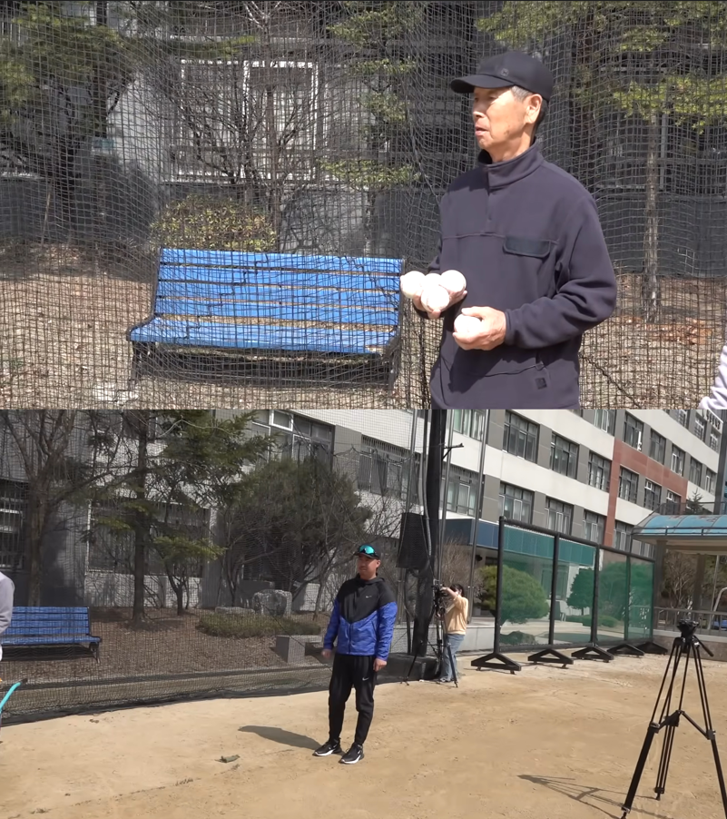 김성근 감독(위)과 유희관(아래). 스튜디오C1 유튜브 채널 캡처
