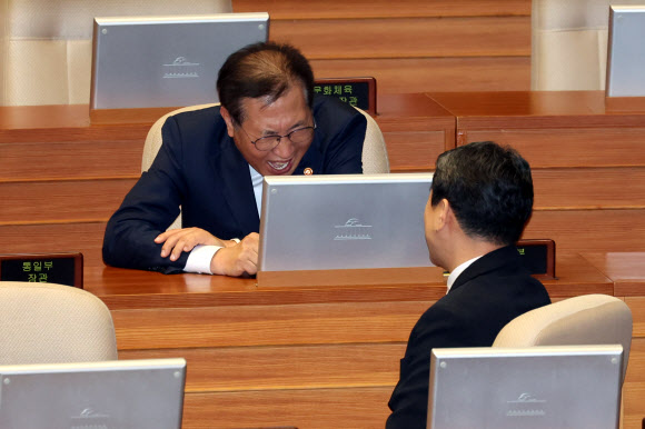 활짝 웃는 박성재 법무부 장관