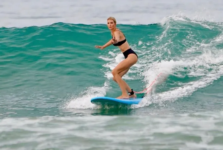 지난달 이방카 트럼프가 코스타리카에서 휴가를 즐기는 모습. 인스타그램 캡처