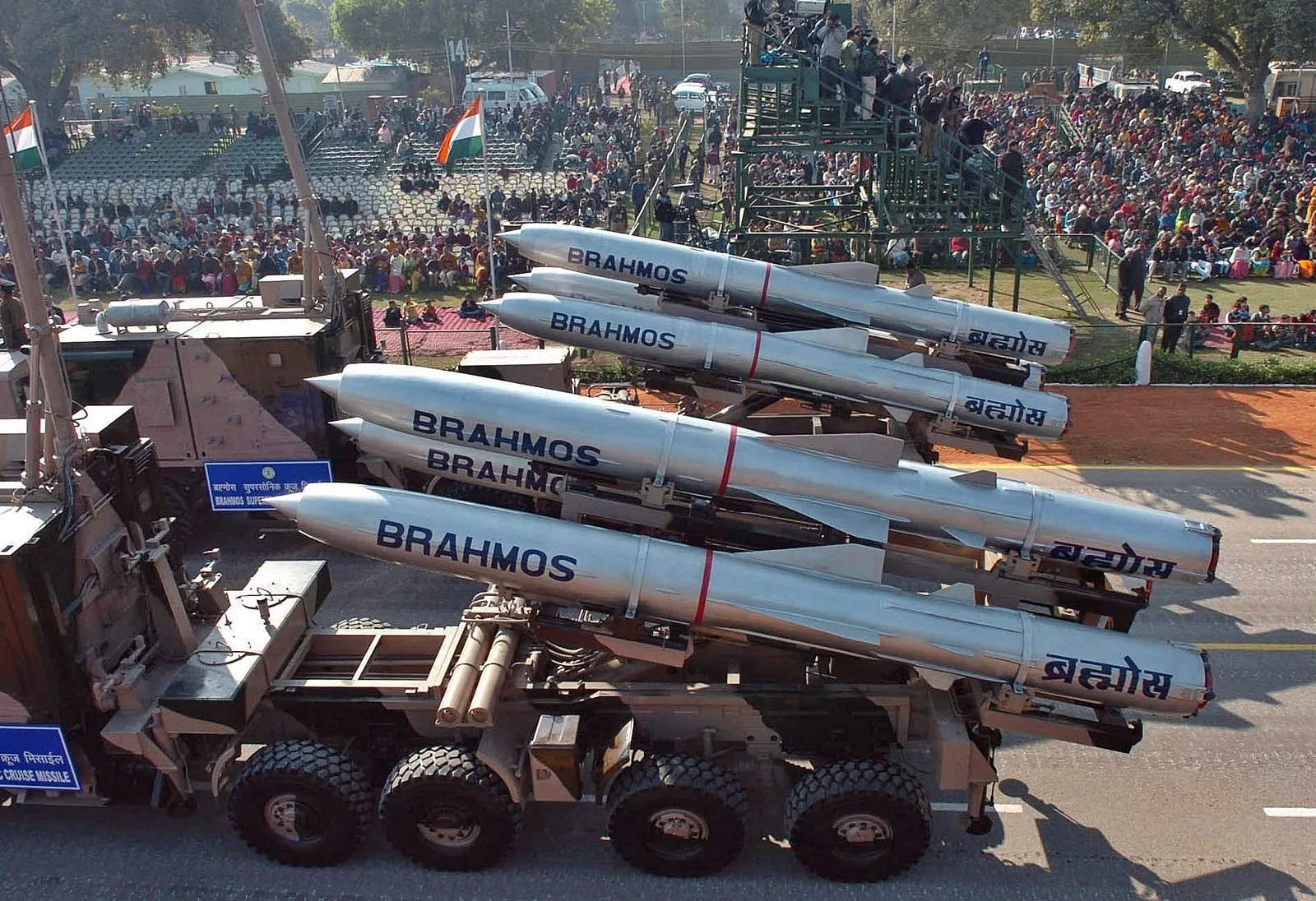 인도군이 운용하는 브라모스 미사일. 인도군 자료
