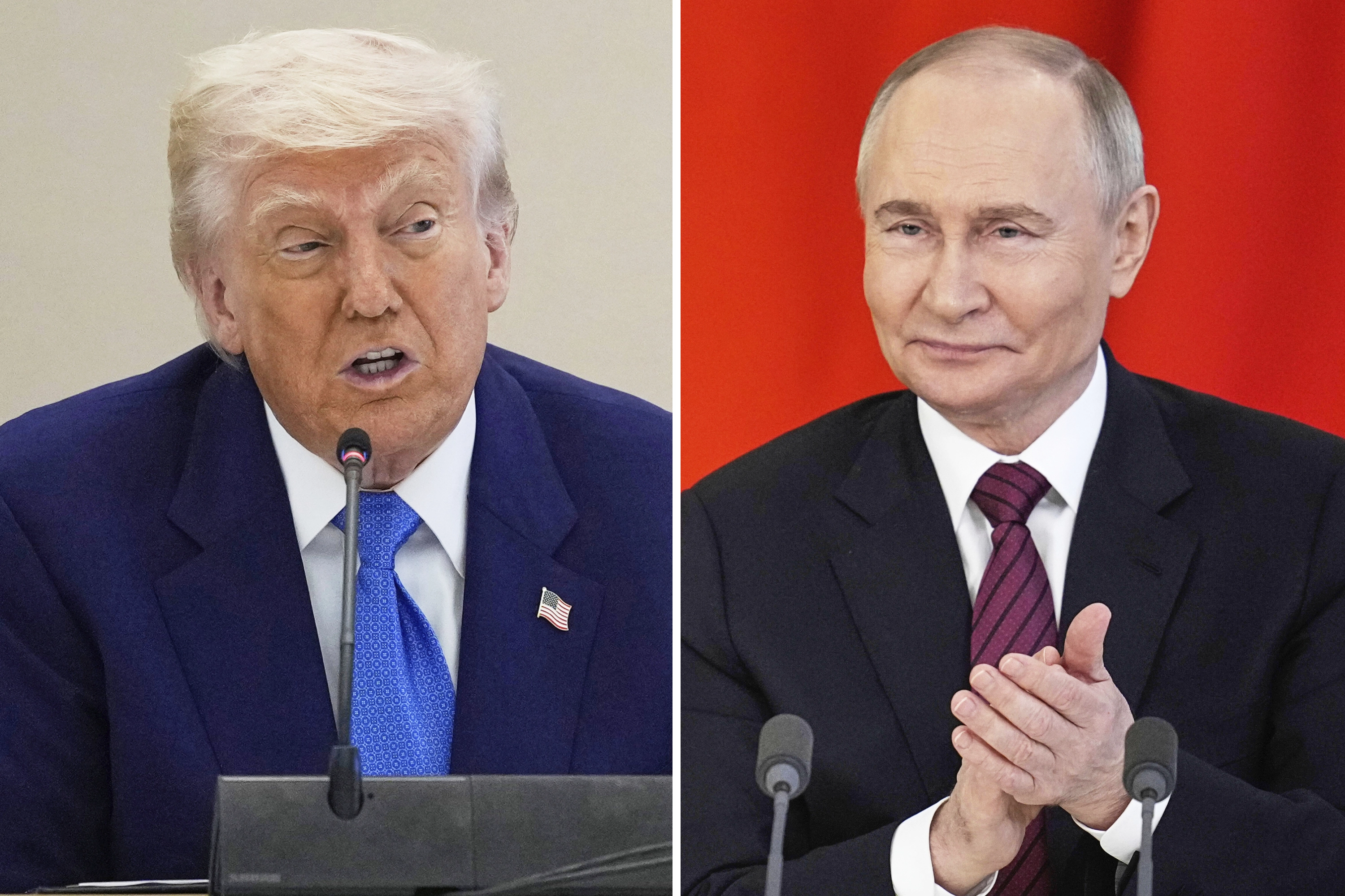 Trump Putin  도널드 트럼프 미국 대통령과 블라디미르 푸틴 러시아 대통령. AP 연합뉴스 자료사진