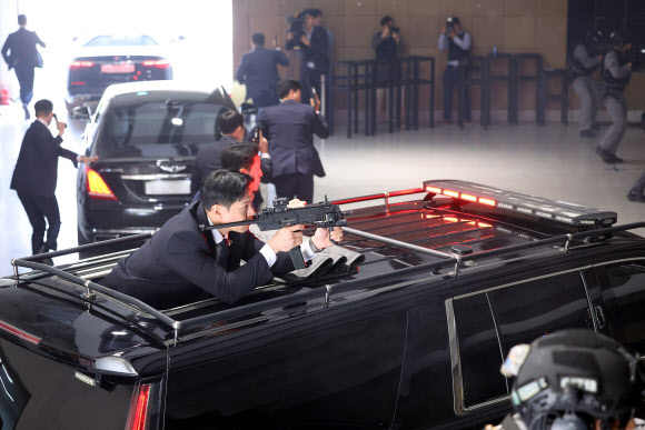 위기대응 종합 조치 훈련하는 대통령경호처
