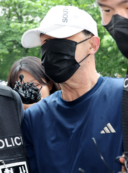 영장심사 받는 지하철 5호선 방화범