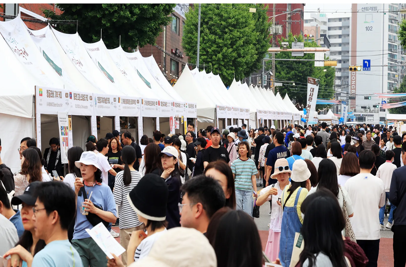지난 7일 서울 노원구 경춘선 공릉숲길 커피축제를 가득 메운 인파. 

노원구 제공
