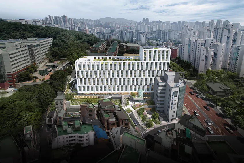홍익대 제1기숙사 조감도. 홍익대 제공