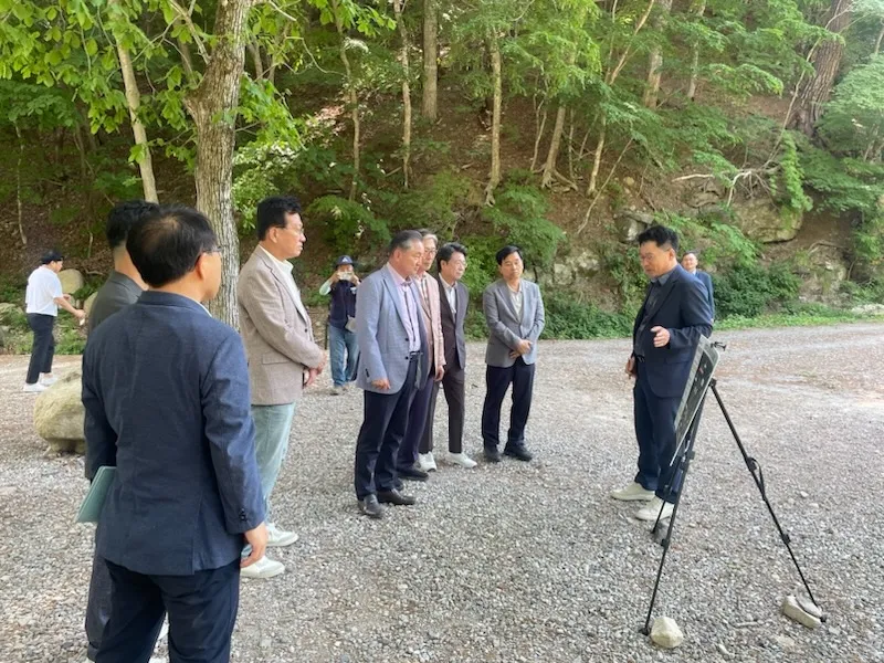 경북도의회 문화환경위 현지확인. 경북도의회 제공