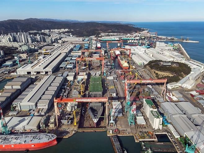 HD현대중공업 울산조선소 전경 자료사진. 뉴스1