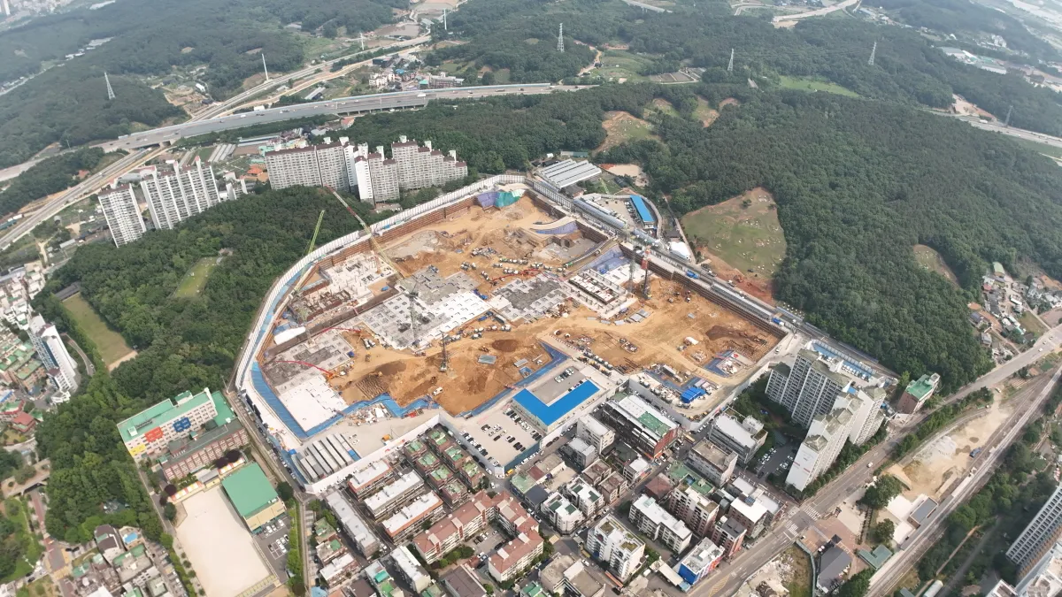 고양시청 부근 원당1구역 재정비 모습.
고양시 제공