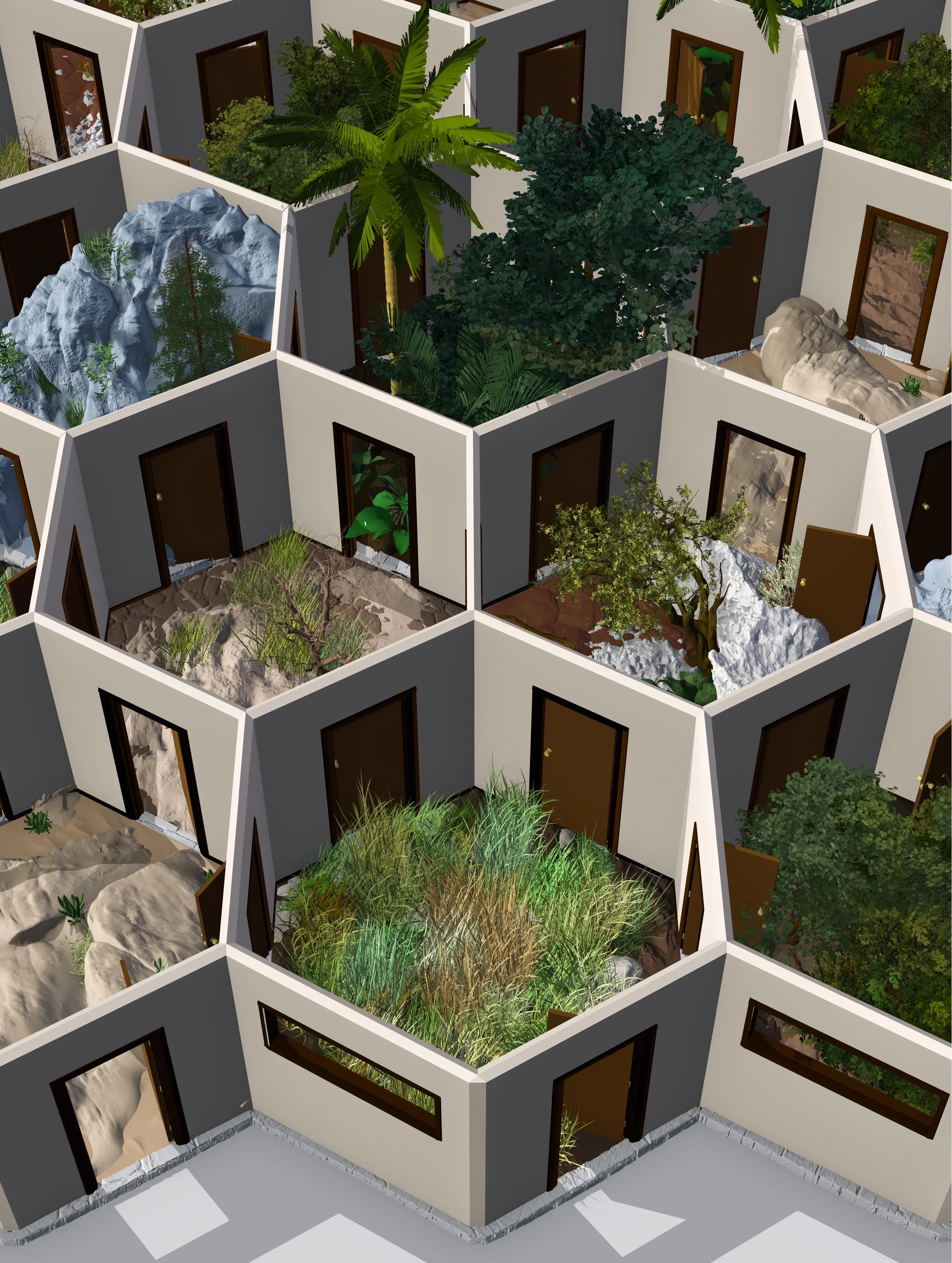 인류가 전 세계로 성공적으로 확산할 수 있었던 것은 아프리카에서 다양한 생태적 틈새 환경에 적응할 수 있었기 때문이다. 인류가 아프리카 거주 당시 경험했던 다양한 생태적 틈새를 이미지화한 것

독일 막스 플랑크 지구 인류학 연구소 제공