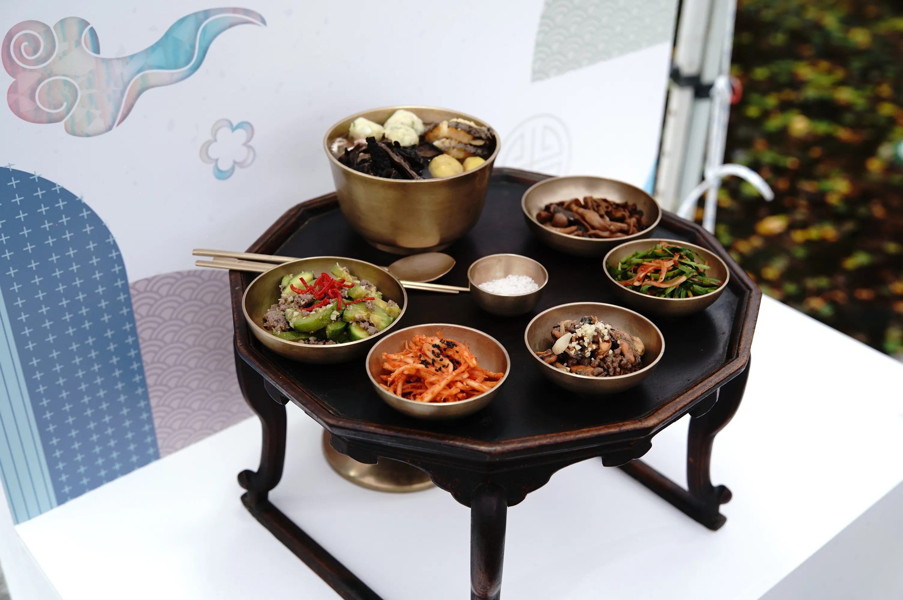 안동 노송정 종가 다과상 상차림.
경북문화재단 제공