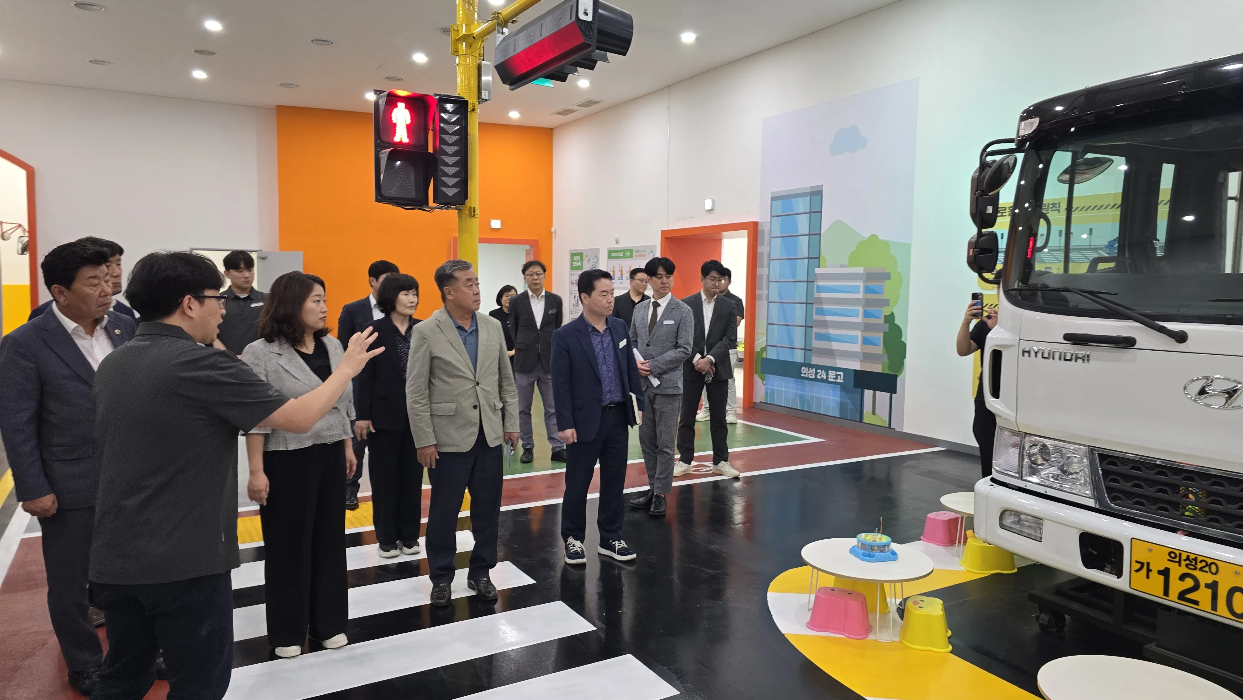 지난 23일 경북도의회 교육위원회 의성안전체험관 현지확인. 경북도의회 제공