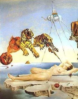 ‘석류 주변을 날아다니는 꿀벌에 의해 야기된 꿈’(1944년)