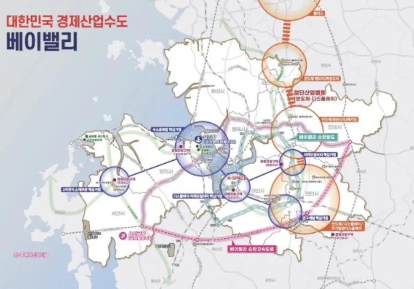 베이밸리 메가시티 건설 구상도. 도 제공